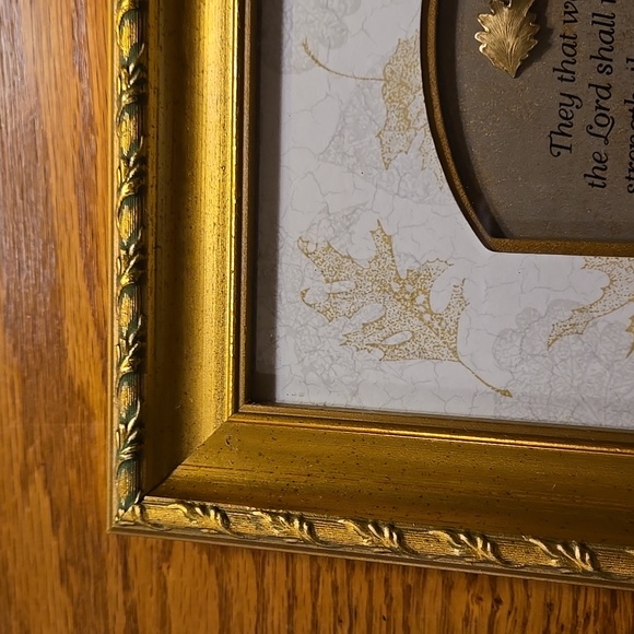 Isaiah 40:31 Gold Frame - Picture 3 of 14